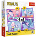 Peanuts Snoopy – Deň psa, 4 v 1 puzzle, 35/48/54/70 dielikov - Trefl