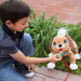 Peppy Pups: Hnedý plyšový pes s vodítkom, 28 cm