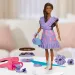 Play-Doh: Barbie Fashionista súprava na výrobu šiat s volánikmi z plastelíny s bábikou - Hasbro