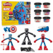 Play-Doh: Marvel Hrdinské dobrodružstvá – plastelínová súprava so 3 figúrkami - Hasbro