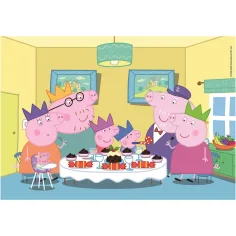 Prasiatko Peppa 2×20-dielne Supercolor puzzle - Clementoni obrázok 2