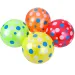 Punktovaná gumová lopta v rôznych farbách 23 cm 1 ks