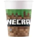 Sada 8 papierových pohárov Minecraft 200 ml