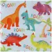 Sada papierových servítok Dino párty - 2-vrstvové, 33 × 33 cm, 20 ks