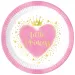 Sada papierových tanierov Little Princess 8 ks, 23 cm