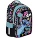 Školský batoh s motívom Disney Stitch, so 4 priehradkami, s modrým brmbolcom BPL58 40x29x19 cm