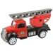 Speed Racer: Požiarny kamión s kolesami viacerých typov 7cm 1ks