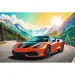 Športové auto v horách 100-dielne puzzle - Trefl