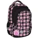 St.Right ružovo-čierny školský batoh so vzorom srdca, BP26 39x27x17 cm