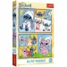 Stitch a priatelia 2x70 ks puzzle - Trefl