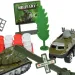 Super Army: Vojenská hračková sada s kovovými vozidlami a lietadlom s otáčacími kolesami v dvoch variantách
