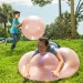 Super Wubble bublinková lopta červenej farby 75 cm