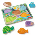 Touch &amp; Feel Lesné zvieratá drevené hmatové puzzle - Melissa &amp; Doug