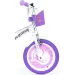 Unicorn Academy 16” detský bicykel s košíkom a sedadlom pre bábiku v fialovo-bielej farbe – Dino Bikes bicykel