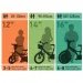 Unicorn Academy 16” detský bicykel s košíkom a sedadlom pre bábiku v fialovo-bielej farbe – Dino Bikes bicykel