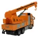 Alloy Car: Nákladné auto so žeriavom a zotrvačníkom 20cm