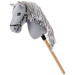Apollo koník na tyči hobby horse v sivej farbe - Woodyland