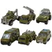 Army Die-Cast: 6-dielny set vojenských autíčok