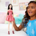 Barbie: Fashionista kamarátky štýlová bábika s hnedými vlasmi v leopardích šatách – Mattel