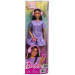 Barbie: Fashionista kamarátky štýlová módna bábika so slúchadlami v fialových šatách – Mattel