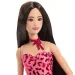Barbie: Fashionista Priateľky s hnedými vlasmi štýlová módna bábika v leopárdovom oblečení – Mattel obrázok 3