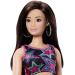 Barbie Fashionista Štýlová módna bábika kamarátka v šatách s hviezdičkovým vzorom - Mattel