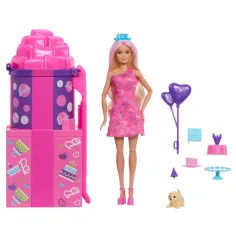 Barbie párty reveal prekvapenie set so šmykľavkou - Mattel obrázok 2