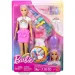 Barbie: Žiariaca Dúhová vlna bábika s doplnkami - Mattel obrázok 1