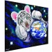 Biely tiger 3D puzzle 250 ks - Mega Bloks
