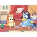 Bluey a priatelia 2 v 1 4x48-dielne maxi podlahové puzzle a omaľovánka 35x25 cm - Lisciani