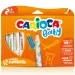 Carioca: Farebné fixky pre najmenších 12 kusov - vymývateľné