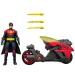 DC Robin akčná figúrka s motorkou a vystreľovacími raketami – Mattel obrázok 4
