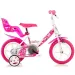 Bicykel pre deti so srdiečkami veľkosti 12 - Dino Bikes bicykel