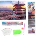 Diamantové puzzle: Japonská pagoda diamantový maliarsky set 30x40cm obrázok 2