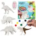 Dino Paint Set: Maľovateľná figura dinosaura s farbami a štetcom 9-dielna sada obrázok 1