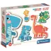 Dinosaury 4v1 baby puzzle 2-3-4-5ks - Clementoni
