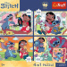 Disney Lilo &amp; Stitch - 4 x 88 ks Premium Plus Kids puzzle - Trefl