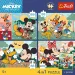 Disney Mickey myš a priatelia – 4 x 88 ks Premium Plus Kids puzzle – Trefl obrázok 2