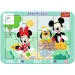 Disney Minnie a Mickey myši dobrodružstvá 2 v 1 rámček baby puzzle - Trefl