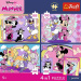 Disney Minnie myš - 4 x 88 ks Premium Plus Kids puzzle - Trefl