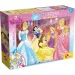 Disney Princezné 2 v 1 60-dielne maxi puzzle a omaľovánka 70x50 cm - Lisciani
