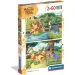 Dobrodružstvá Medvedíka Pú 2x60ks Supercolor puzzle - Clementoni