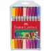 Faber-Castell: 10 k set farebných fixiek - obojstranných