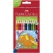 Faber-Castell: Jumbo 12 dielny set trojhranných farebných ceruziek a strúhadlo
