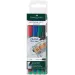 Faber-Castell: Multimark set alkoholových fixiek 0,6 mm 4 ks