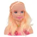 Fashion Girl: Česateľná hlava s blond vlasmi, paletou farieb a príslušenstvom 21cm
