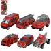 Fire Rescue: Sada 6 ks hasičských autíčok 1/64 obrázok 1