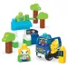 Fisher-Price: Green Town autobusová zastávka s nabíjacou stanicou stavenbnica - Mega Bloks