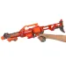 Flames Storm: Elektrická červená obrovská zbraň so svetlom, otočným zásobníkom a nábojmi 73cm