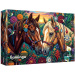 Flamingo by puzzle Kone zdobené kvetmi 400-dielne puzzle - Trefl